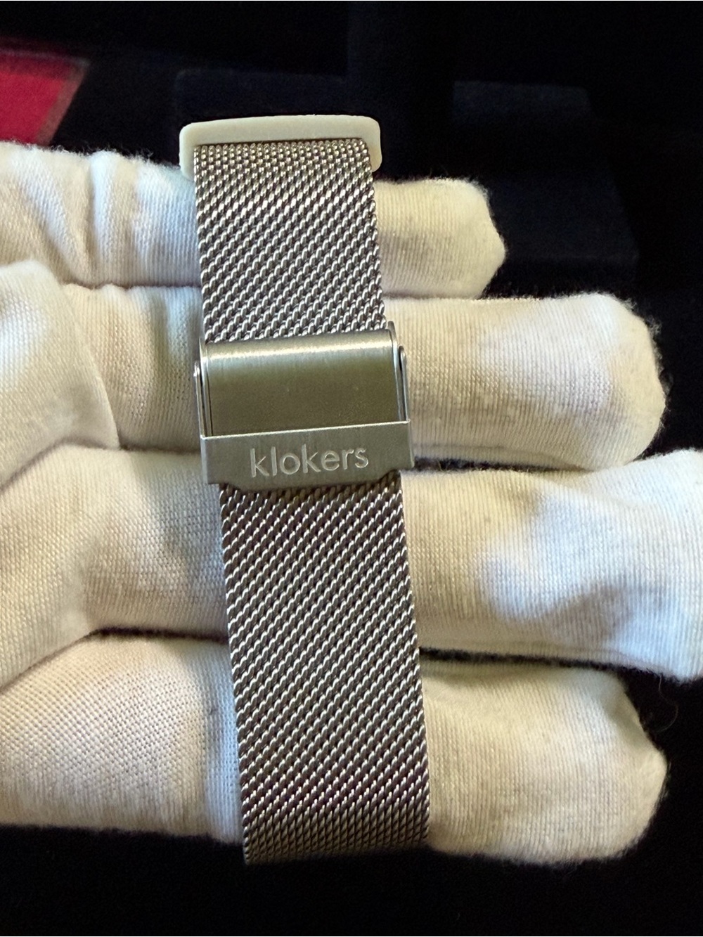 KLOK-08 Minim Swiss Made Watch with Adjustable Silver Mesh Band - Picture 4 of 10